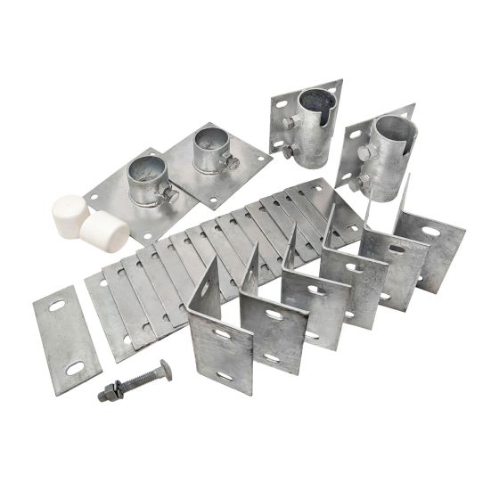 Ensemble de quincaillerie « E » pour assemblage de rampe de bateau, acier galvanisé