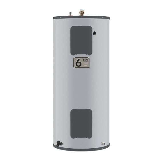 Chauffe-eau électrique, 40 gal, entrée par le bas