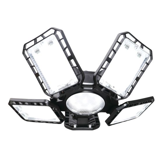 Lampe de garage DEL, 4 panneaux, 6000 lm