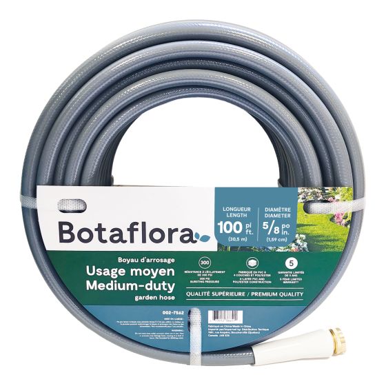 Garden Hose - 5/8" x 100' - 4-Ply - Brass Fittings