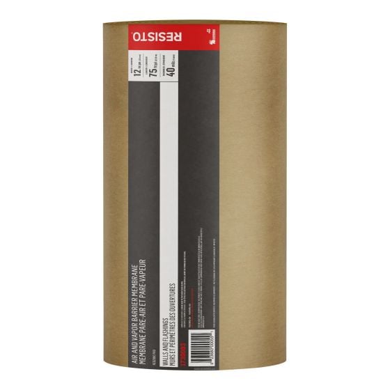 Self-Adhesive Through-Wall Membrane – 12" x 75' – 40 mil