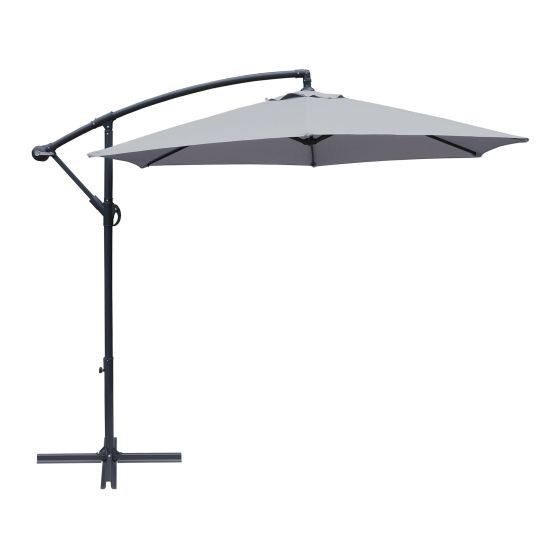 Cantilever Patio Umbrella - 104.7" x 96.5" - Grey