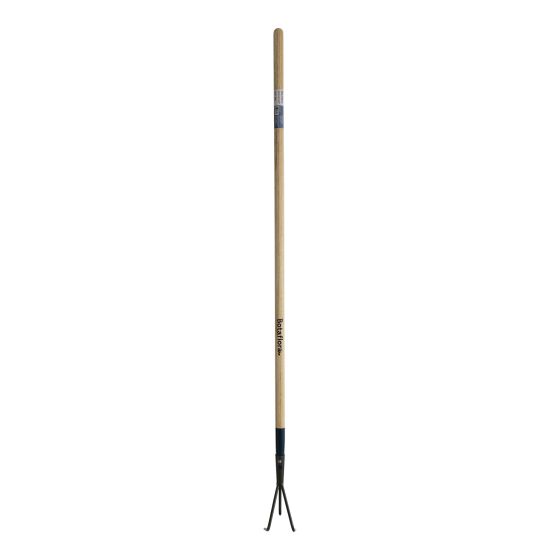 3-Tine Cultivator - 53" Wood Handle - Black Metal Head