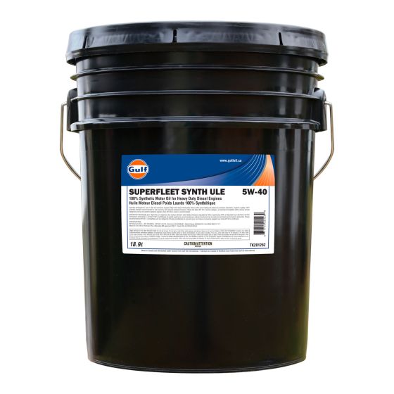 Huile moteur diesel 5W-40, 100% synthétique, API CK-4, 18,9 L