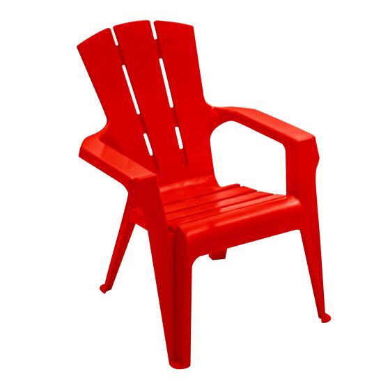 Chaise Adirondack pour enfant, empilable, rouge