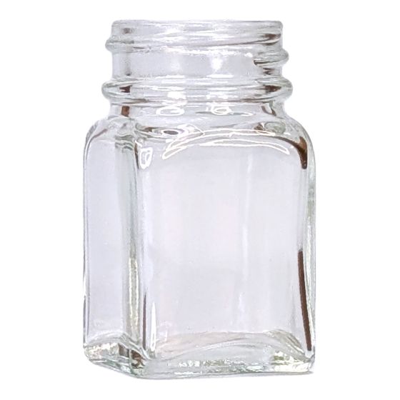 Square Glass Sampling Bottle - 30 mL - No Cap