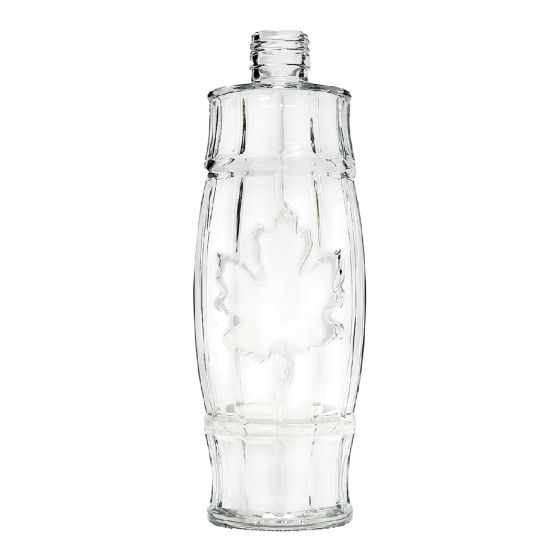 Barrel Maple Leaf Glass Bottles - 12 x 500ml