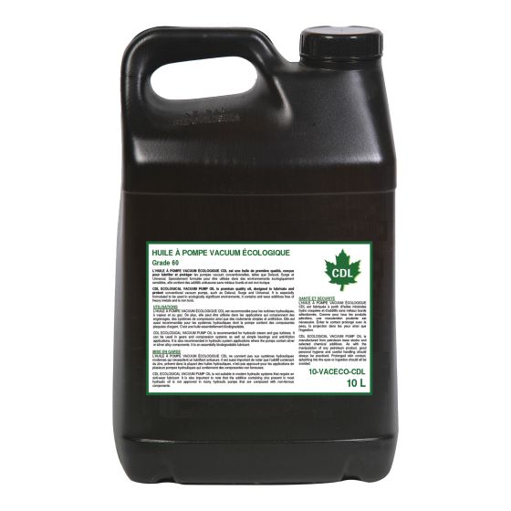 Huile pour pompe à vide, grade 60, sans récupérateur, 10 L