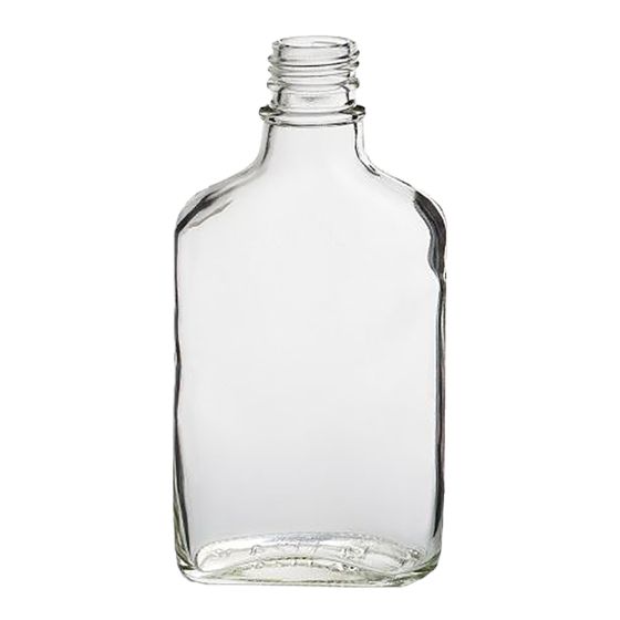 Glass Flask Bottles - 12 x 200ml