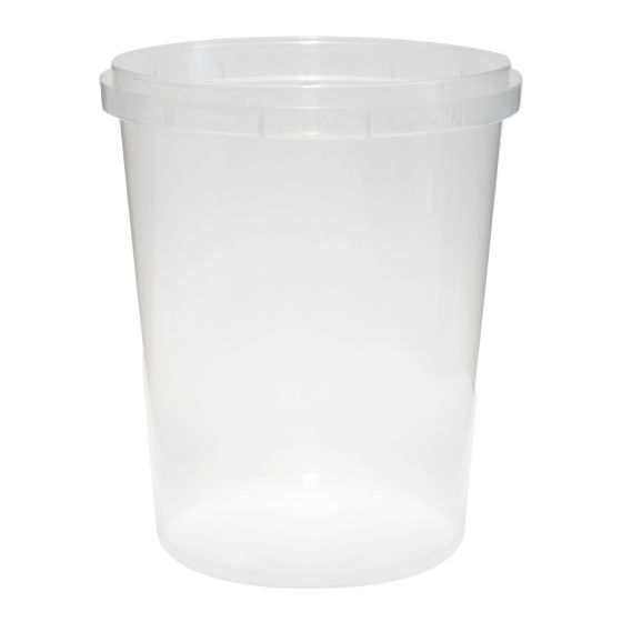 Round Plastic Food Container - 1 L