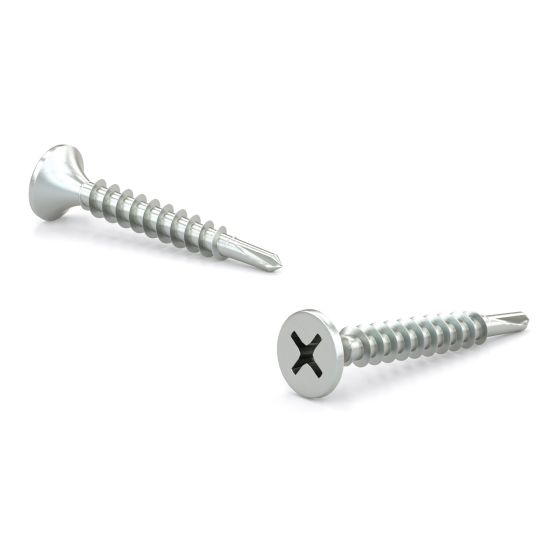 Drywall Screws - Fine Thread - Type S - #6 x 1 1/4" - Black - 8000/Pkg