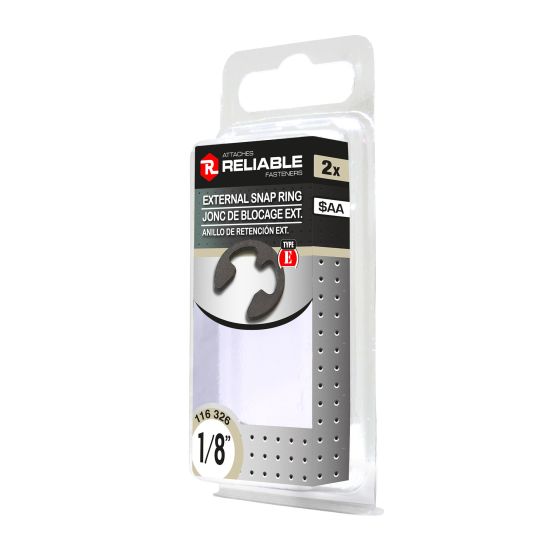 Type E Snap Ring - 1/8" - 2/Pkg