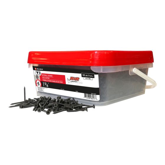 Drywall Screws - #6 x 1-5/8" - Fine Thread - Type S - Black - 2796/Pkg