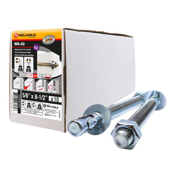 Wedge Anchors - 5/8" x 8-1/2" - 10/Pkg
