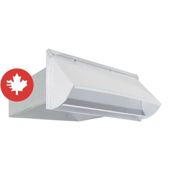 Wall Exhaust Hood - White - 10" x 3 1/4"