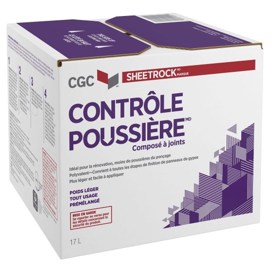 CGC Sheetrock Dust Control Drywall Compound - 17 l