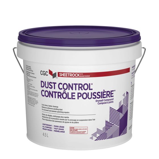CGC Sheetrock Dust Control Drywall Compound - 4.5 l