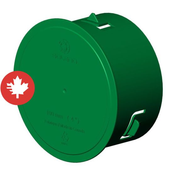 Bouchon intérieur, 4", vert