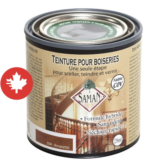 Teinture et vernis SAMAN, amaretto, 236 ml