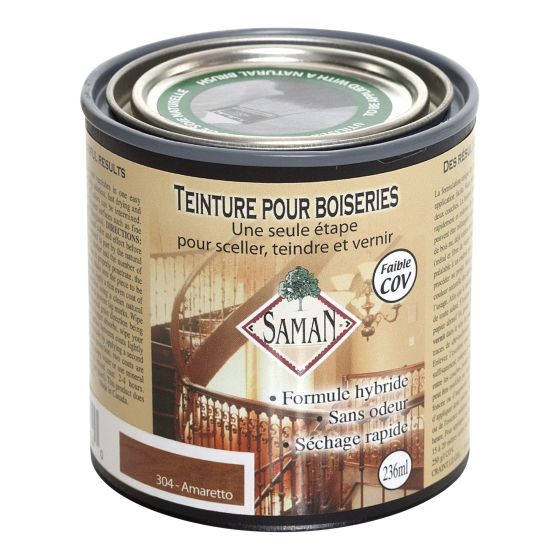 Teinture et vernis SAMAN, amaretto, 236 ml