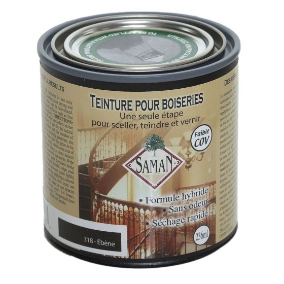 SAMAN Stain and Varnish - Ebony - 236 ml