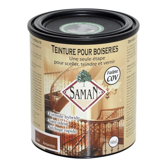 Teinture et vernis SAMAN, amaretto, 946 ml