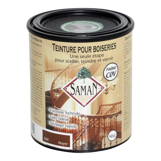 Teinture et vernis SAMAN, noyer, 946 ml