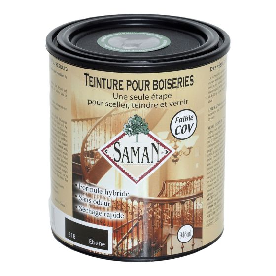 SAMAN Stain and Varnish - Ebony - 946 ml