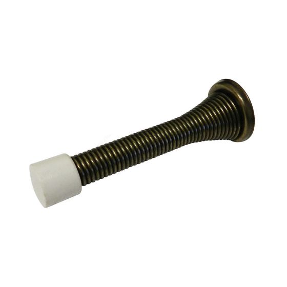 3" Flexible Door Stop - Antique brass - 3"