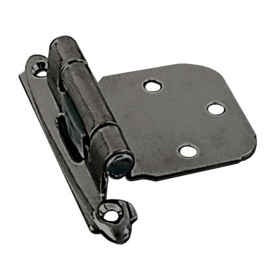 Semi-Concealed Self-Closing Hinge - Br. pewter - 2 3/4" - 2/Pkg