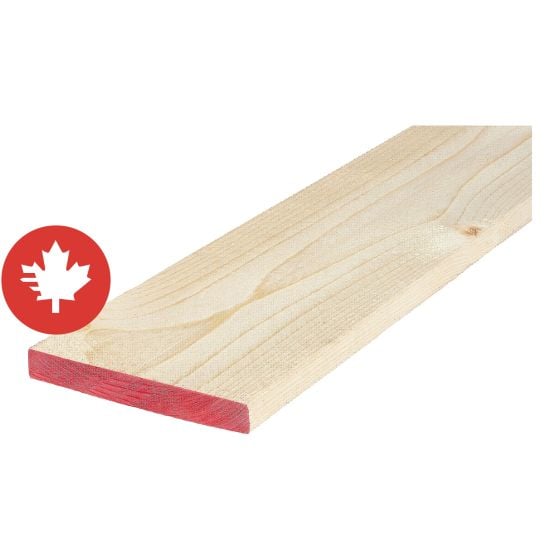 1" x 6" x 16' Spruce Kiln Dry