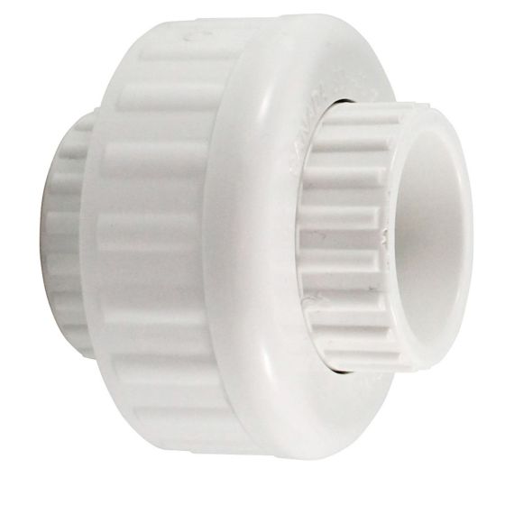 Manchon collable à joint Buna, 1 1/4", blanc