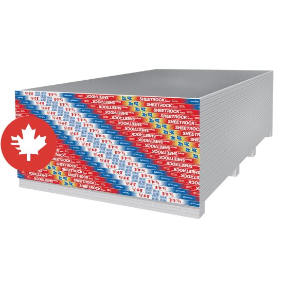 Panneau de gypse Sheetrock résistant au feu, Type X, 5/8" x 4' x 9'