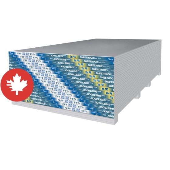 Panneau de gypse Sheetrock Ultra Résistant, Type X, 5/8" x 4' x 8'