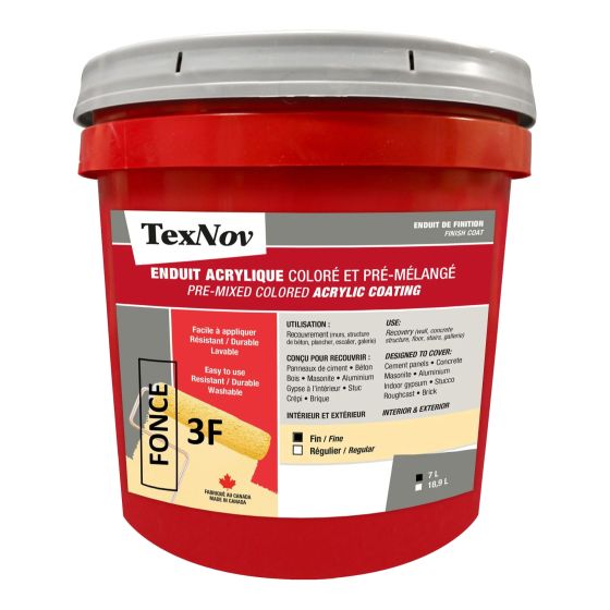 Pre-Mixed Colored Acrylic Coating - Dark Fine - 7 l