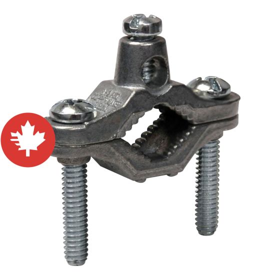 Collier de mise à terre, 1/2" - 1 ", zinc