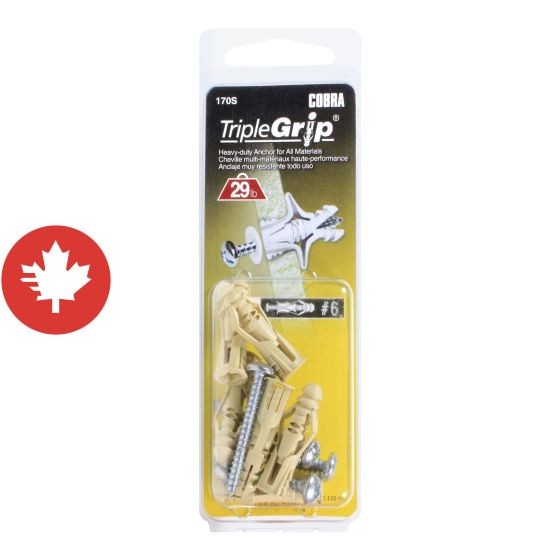 Ancrages TripleGrip #6 Beige (+ Vis) (6)