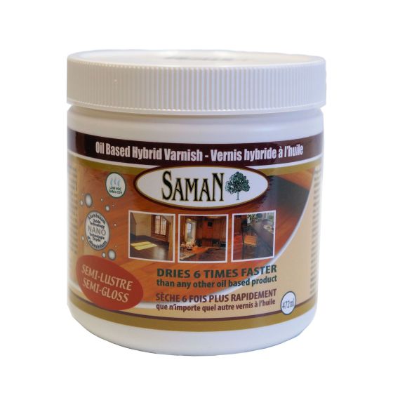Vernis hybride à l'huile, semi-lustré, 472 ml