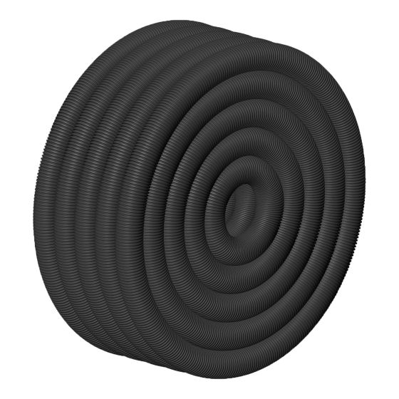 Tuyau de drainage, perforé, noir, 6" x 75 m