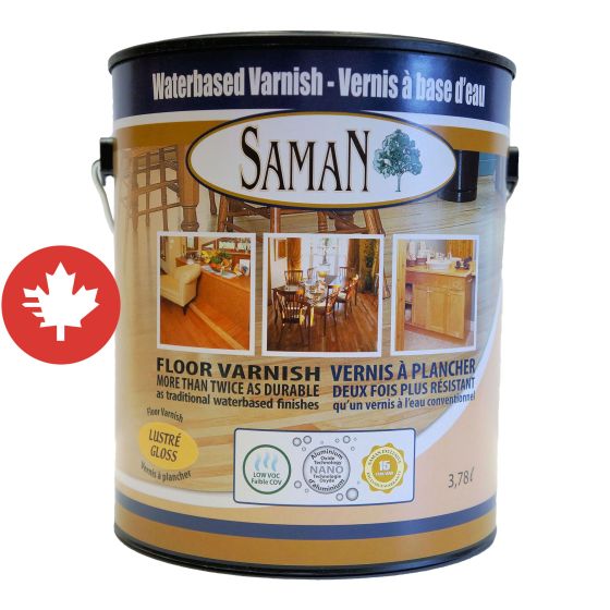 Vernis à base d'eau, lustré, 3,78 l
