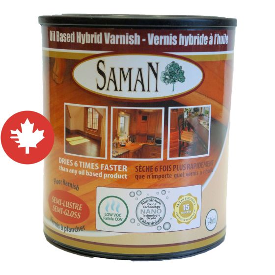 Vernis hybride à l'huile, semi-lustré, 946 ml