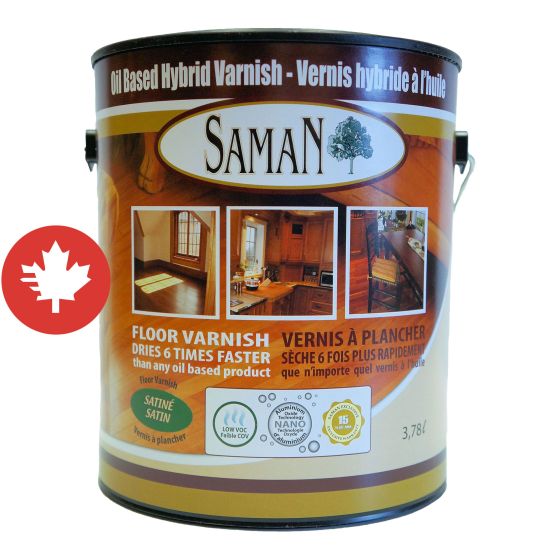 Vernis hybride à l'huile, satiné, 3,78 l