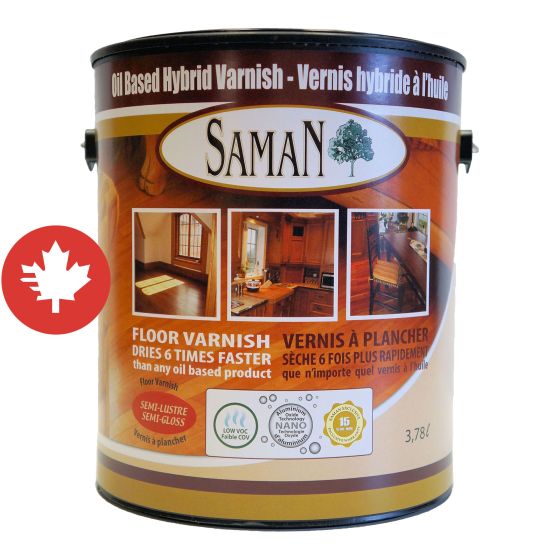 Vernis hybride à l'huile, semi-lustré, 3,78 l