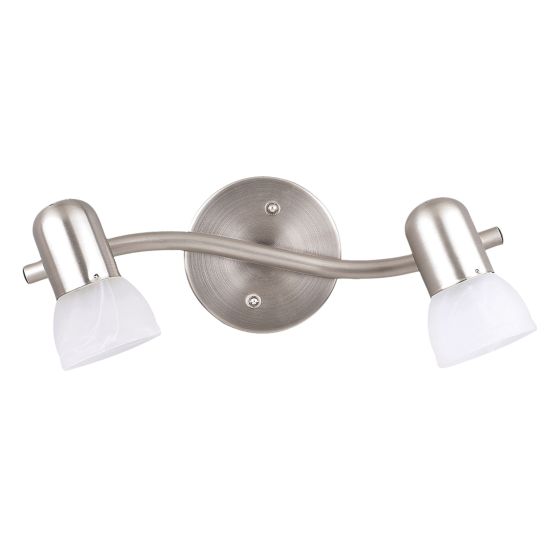 Jasper 2-Light Track - Brushed Pewter - 15" x 5 3/4" x 5"