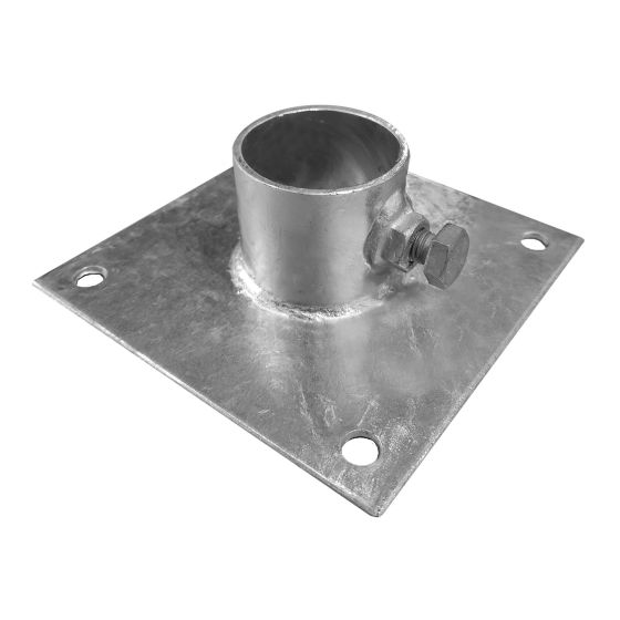 Base Plate – Galvanized Steel - 6" x 6" x 1/8"