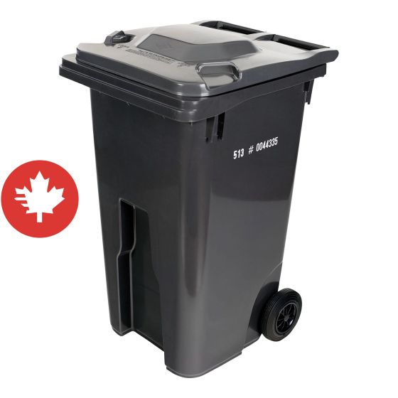 Bac sur roues à prise européenne, 240 l, charbon