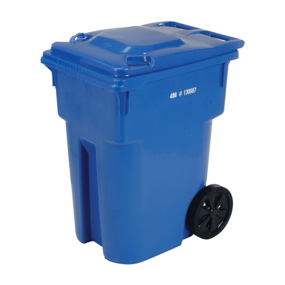 Bac roulant, 360 l, bleu