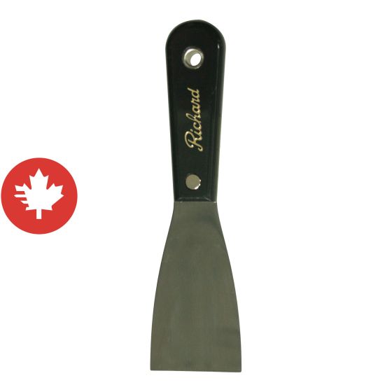 Couteau à mastic flexible, acier haute teneur en carbone, 2"