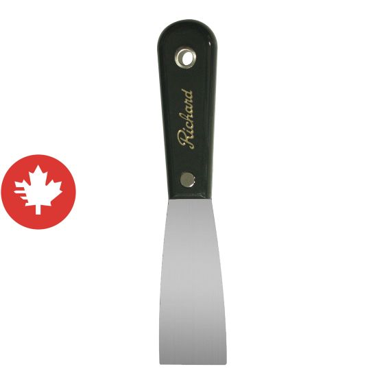 Couteau à mastic flexible, acier haute teneur en carbone, 1 1/2"