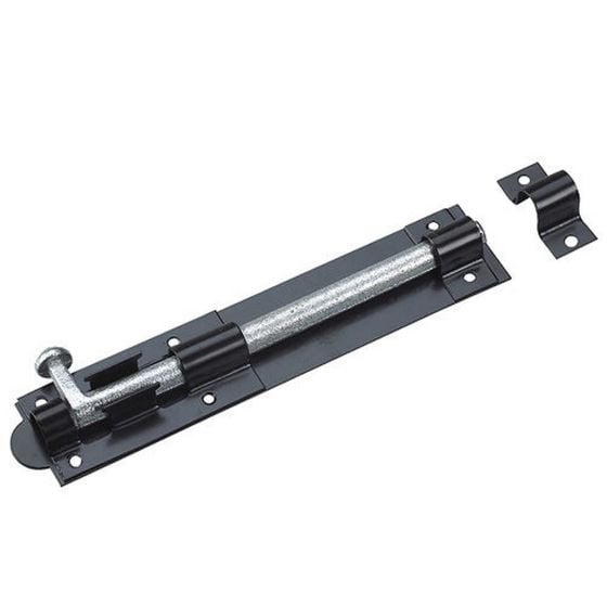 Heavy-Duty Padlock Bolts, Black, 8"